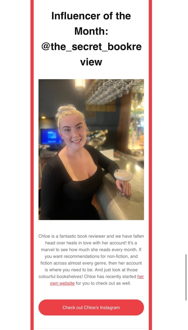 Influencer of the Month ✨
